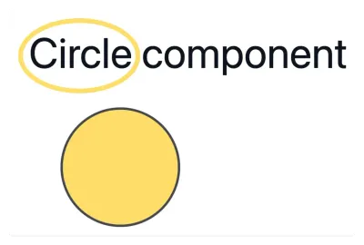 Circle component